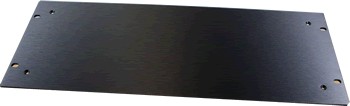 HIFI 2000 Facade aluminium 4mm Noir pour boitier 3U