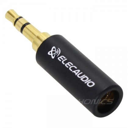 ELECAUDIO JK3-103 Connecteur Jack 3.5mm Stéréo Plaqué Or 24k Ø 5.5mm (Unité)