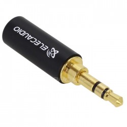 ELECAUDIO JK3-103 Connecteur Jack 3.5mm Stéréo Plaqué Or 24k Ø 5.5mm (Unité)