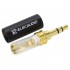 ELECAUDIO JK3-103 Connecteur Jack 3.5mm Stéréo Plaqué Or 24k Ø5.5mm (Unité)