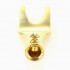 ELECAUDIO FC-101 Pure copper Gold Plated Spade Plug Ø5mm (Unit)