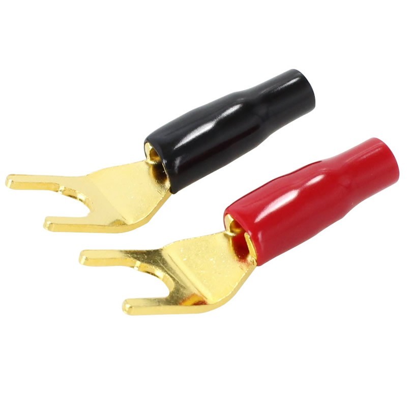 ELECAUDIO FC-103 Pur copper Gold Plated Spade Plug Ø4mm (Pair)