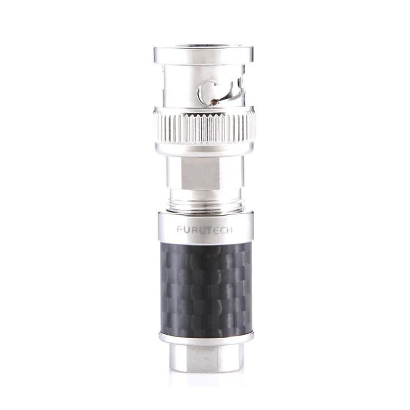 FURUTECH CF-BNC (R) Connecteur BNC plaqué Rhodium Phosphore Bronze 75 Ohm Ø8mm