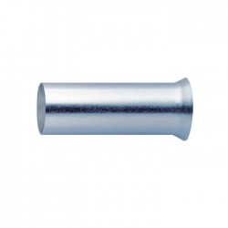 Embouts de câble plaqués Argent 1.5mm² (10mm) x10