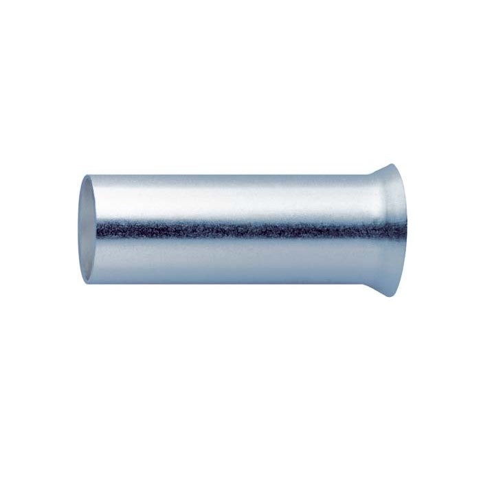 Embouts de Câble Plaqué Argent 1.5mm² 10mm (Set x10)