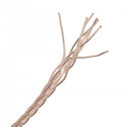 Câble de modulation asymétrique tréssé pour Casque Cuivre OCC isolé PTFE