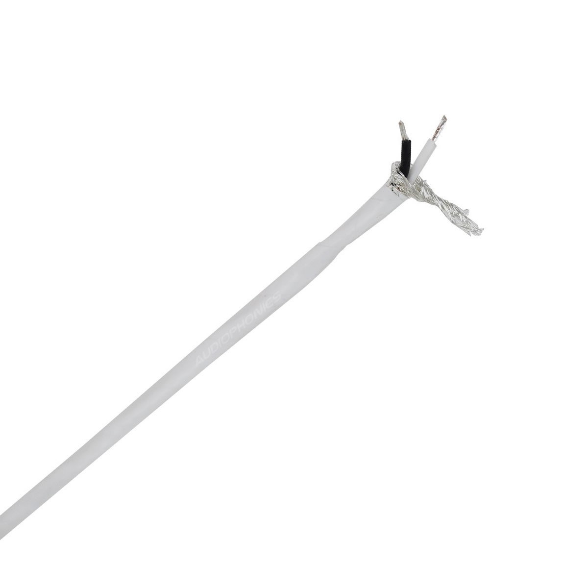 Câble Modulation Cuivre OFC plaqué Argent Blindé Haute Pureté Blanc PTFE Ø2.6mm