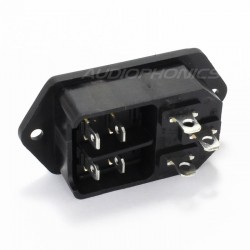 IEC C14 Power socket with Rocker Switch 250V 15A