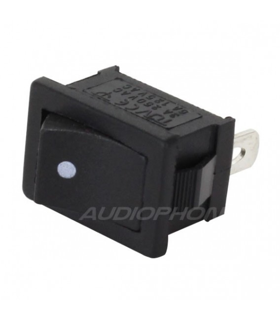 Monostable Toggle Switch ON-OFF 250V 3A Black - Audiophonics