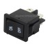 2 Pole Toggle Switch ON-OFF 250V 3A Black