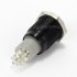 Anodised Aluminum Switch with White Light Circle 250V 3A Ø16mm Black