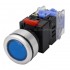 Aluminium Switch with Blue Light 500V 10A Ø32mm