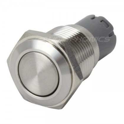 Switch button Stainless 250V 3A Ø16mm