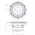 ATOHM LD165CR08 Haut-Parleur Bas Médium 90W 8 Ohm 87dB Ø16.5cm