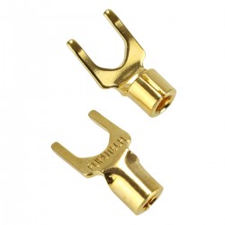 FURUTECH FP-203 (G) Fourche plaqué Or 24k Ø 4mm (La paire)