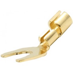 WM AUDIO KS266 Spade Plug Gold 24K / Banana Adaptator Ø6mm (Unité)