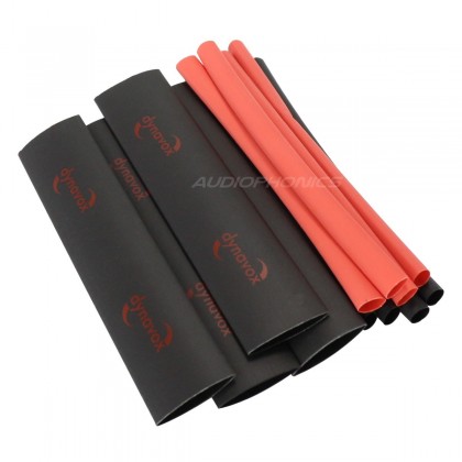 DYNAVOX Shrink tubes Kit Red and Black (x12) 12cm