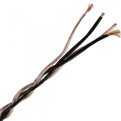 Unbalanced interconnect braided wire for Headphone OFC Copper PVC Kevlar