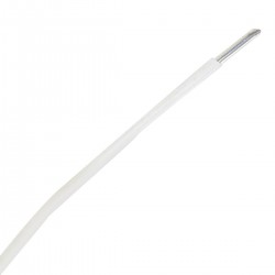 Cable Mono-Conductor Silver plated Copper PTFE 0.12mm² white