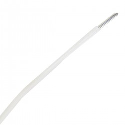 Câble Mono-Conducteur Cuivre plaqué Argent PTFE 0.14 mm² blanc