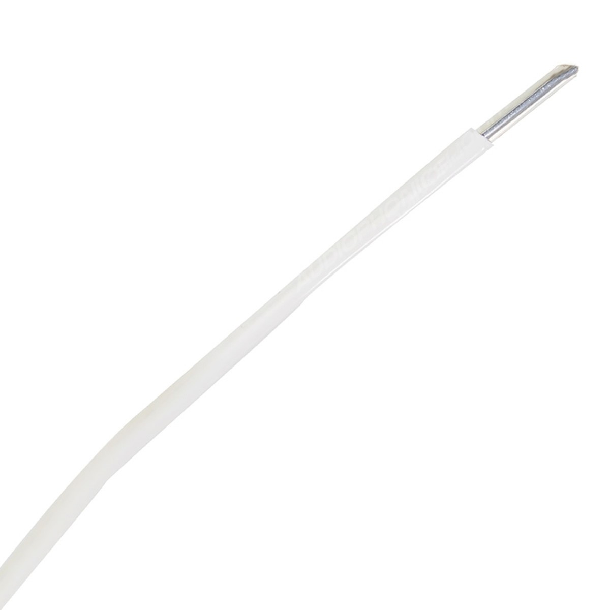 Cable Mono-Conductor Silver plated Copper PTFE 0.12mm² white