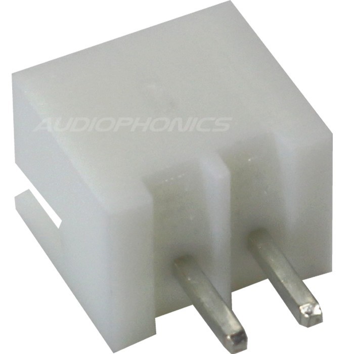 XH 2.54mm Male Socket 2 Channels White (Unit)