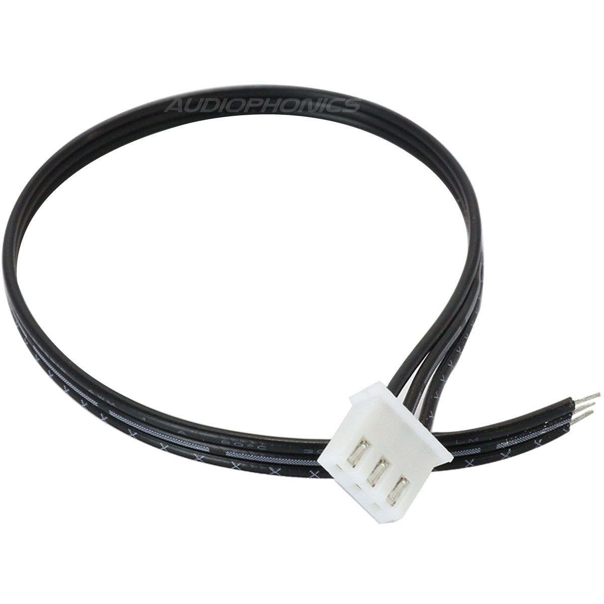 Câble XH 2.54mm Femelle vers Fils Nus 1 Connecteur 3 Pôles 20cm Noir (Unité)