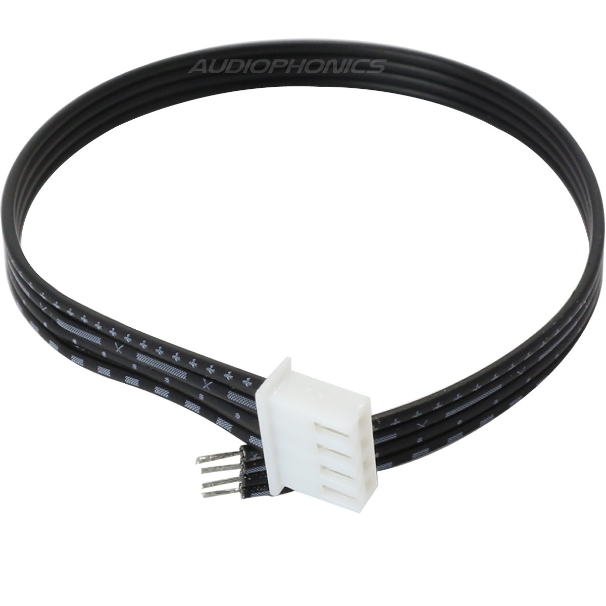 XH 2.54mm Female to Bare wire Cable 4 Poles 1 Connector Black 20cm (Unit)