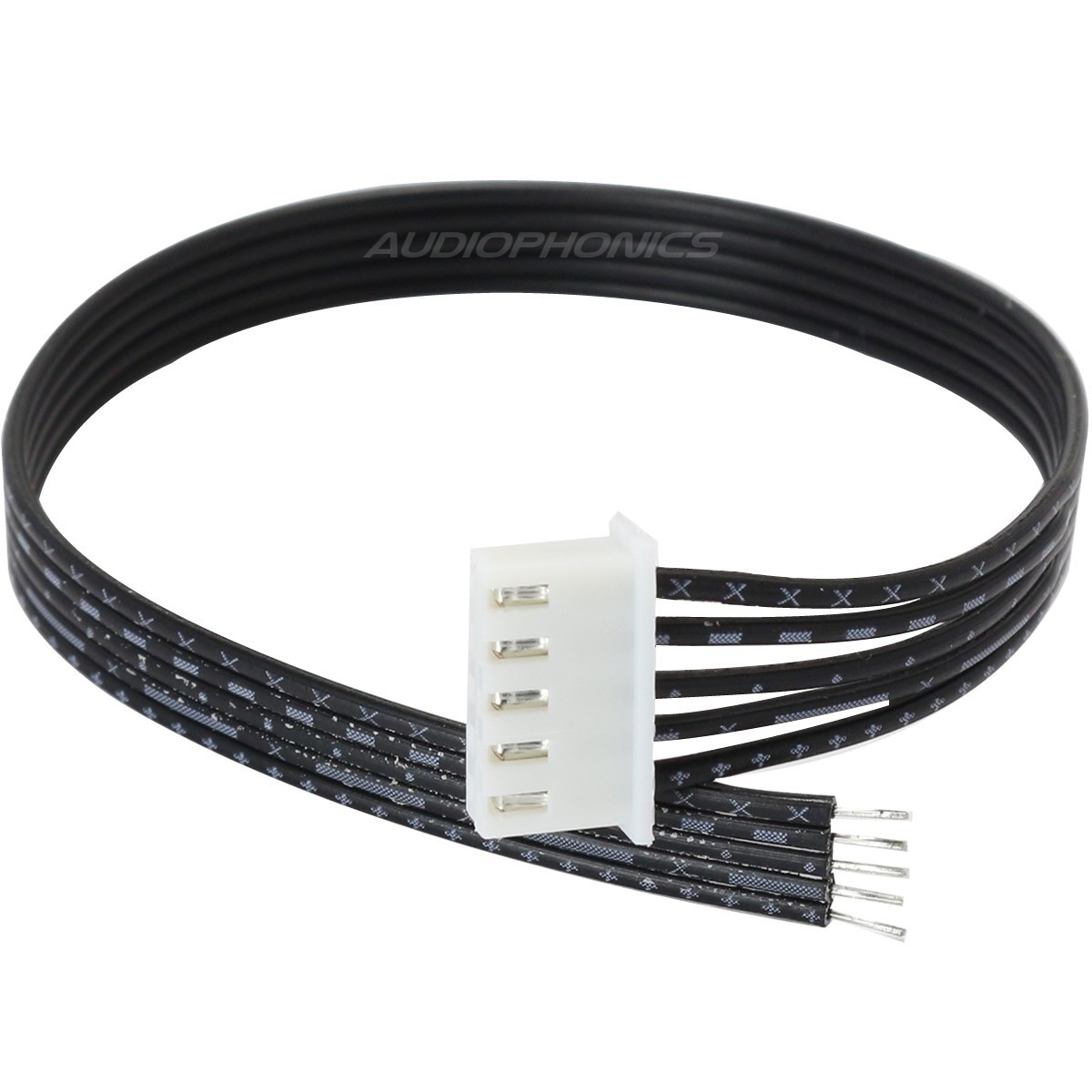 XH 2.54mm Female to Bare wire Cable 5 Poles 1 Connector Black 20cm (Unit)