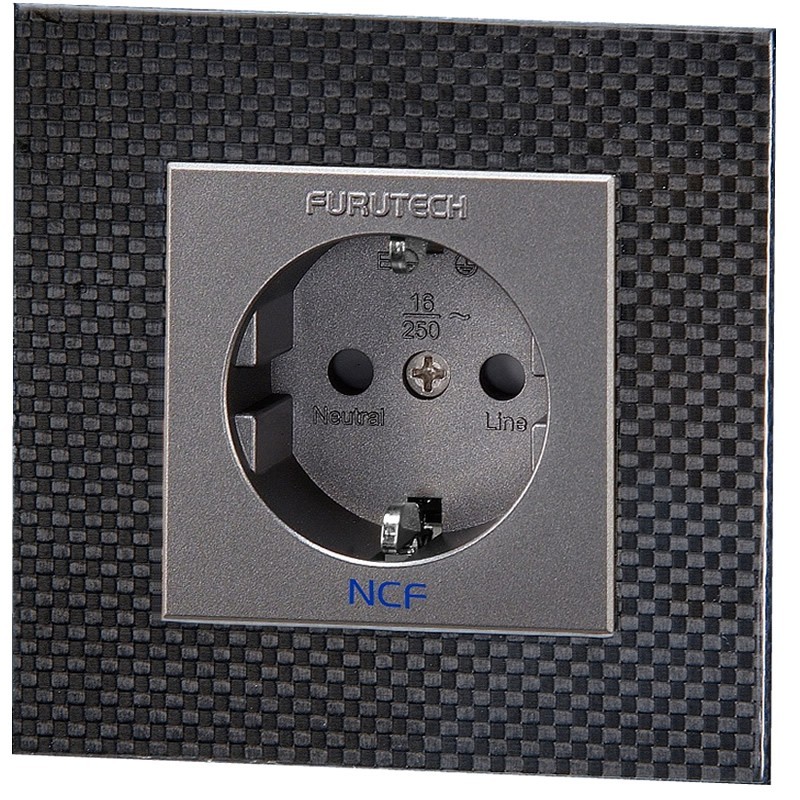 FURUTECH FT-SWS NCF (R) Wall Power Plug Schuko Type F Rhodium Plated