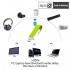 AVANTREE DG50 Leaf Bluetooth 4.1 aptX USB Audio Adapter low Latency