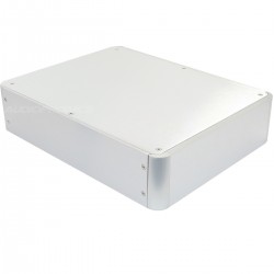 100% Aluminium DIY Box / Case angled corners 380x320x90mm