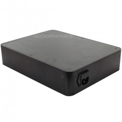 100% Aluminium DIY Box / Case angled corners 272x212x60mm Black