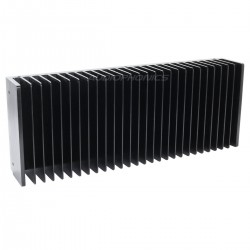 Heat Sink Radiator Black Anodized 299x114x48mm Black