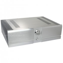 100% Aluminium Drilled DIY Box / Case for amplifier 439x307x119mm Silver