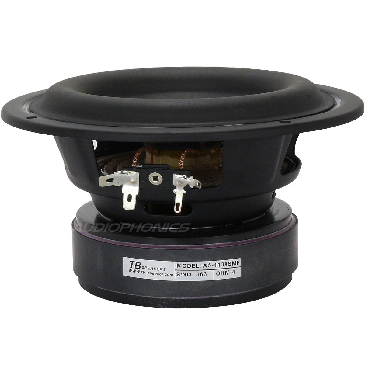 TANG BAND W5-1138SMF Haut-Parleur Subwoofer Papier 40W 4 Ohm 82dB 45Hz - 1500Hz Ø12.5cm