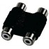 Adaptateur RCA Femelle / RCA Femelle Double