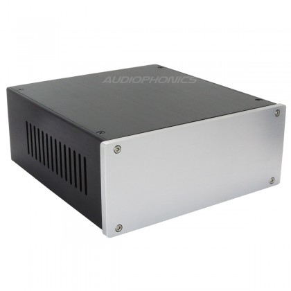 Aluminium Case / Box Black for amplifier 219x228x89mm