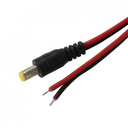 Power Cable Jack DC Male 5.5/2.1mm 1m