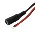 Power Cable Jack DC 5.5 / 2.1mm Female to bare wire 1m