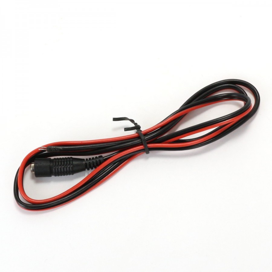 Power Cable Jack DC 5.5 / 2.1mm Female to bare wire 30cm Audiophonics