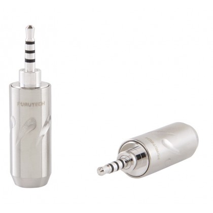 FURUTECH FT-7254 Connecteur Jack 2.5mm plaqué Rhodium Ø 5mm (Unité)