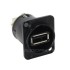 NEUTRIK NAUSB-WB Bulkhead USB AB Black