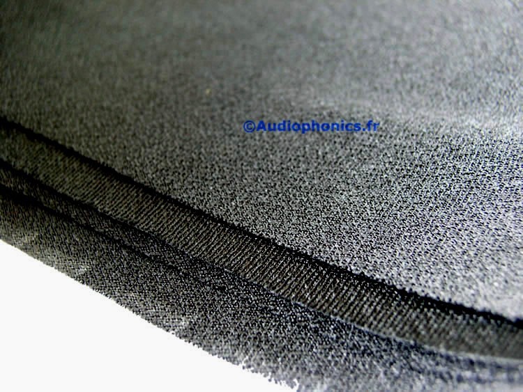 Tissu Acoustique pour Haut-Parleurs 150x75cm Noir