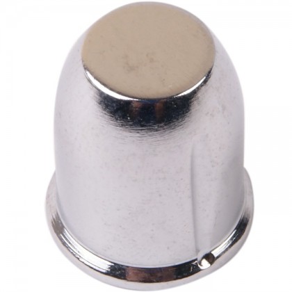 Knob Aluminum D Shaft 18×21mm Ø6mm Chrome