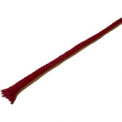 Gaine Coton naturel pour câble Dia. 1.5mm Rouge