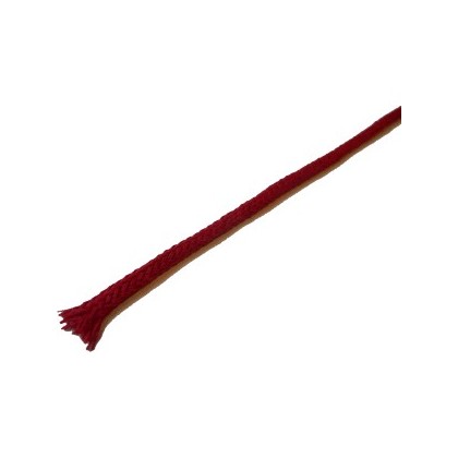 Gaine Coton naturel pour câble Dia. 1.5mm Rouge