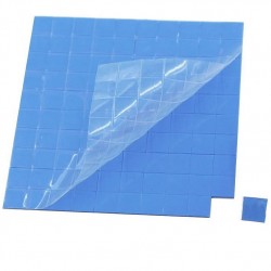 Carré de pâte thermique silicone 10x10x1.5mm (par 5)