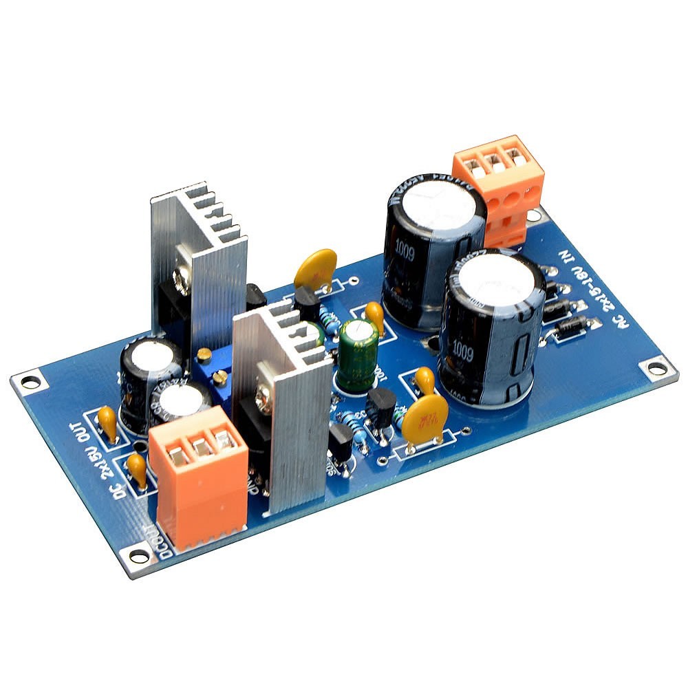 DIY Kit Power supply double module 2x 9-17V AC to 2x 6-18V DC