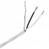 Pur Copper OFC Silver Plated shielded Cable High Purity PTFE Ø3.8mm White